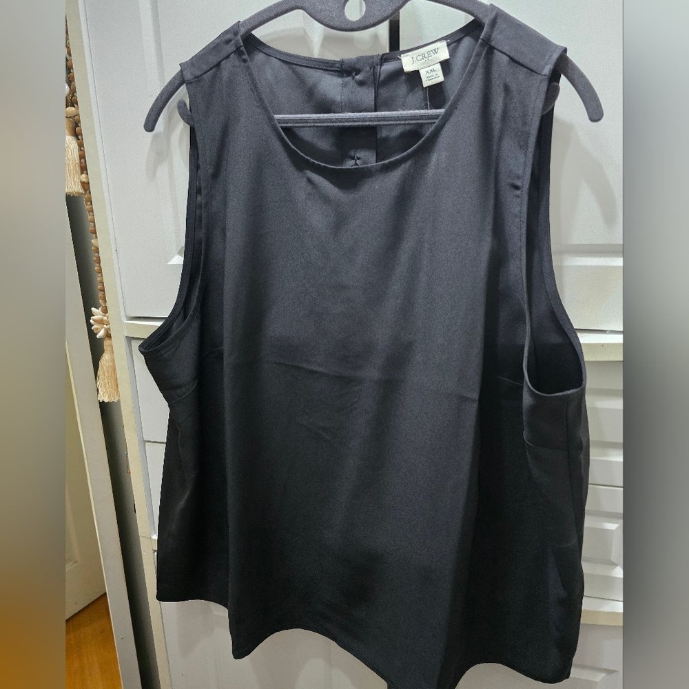 NWT J. Crew Elegant Black Top size XXL